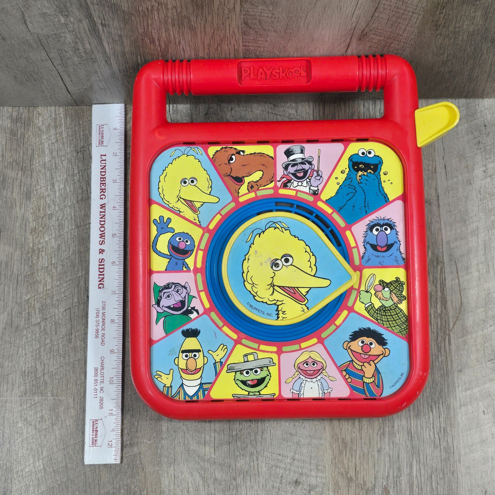 Vintage 1989 Playskool Sesame Street Big Bird See-N-Say Bert Ernie Grover -WORKS