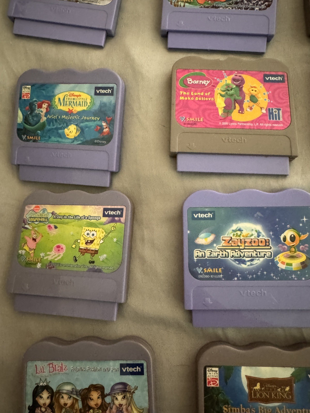 Big 20 VTech V.Smile & V.Motion Game Lot Disney Scooby Doo Spider-Man SpongeBob