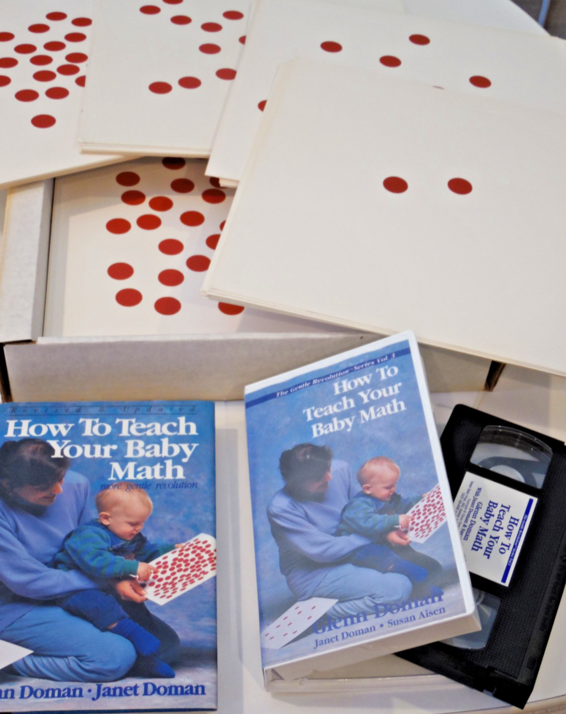 How To Teach Your Baby MATH READING KNOWLEDGE PHYSICALLY Glenn Doman Books Cards