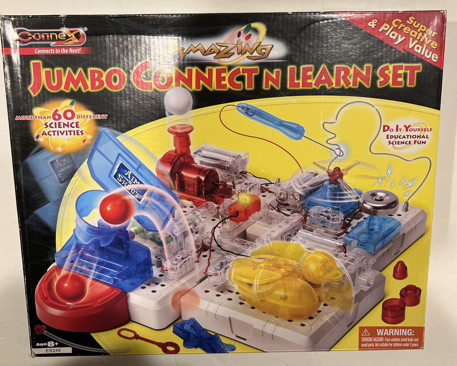 MOSTLY NEW Connex Amazing Jumbo Connect N Learn Circuit Set. Model ES248.