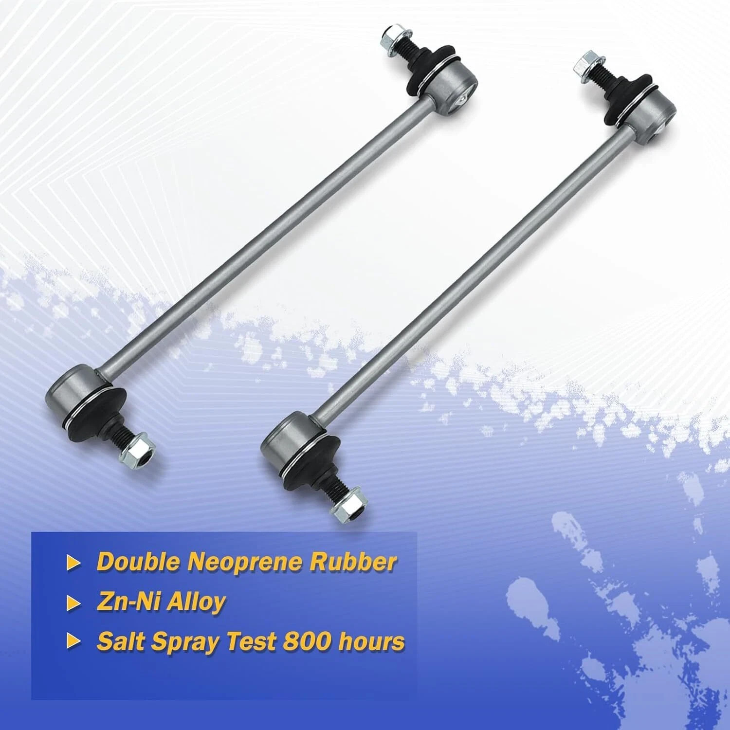 K80066 Zinc-Nickel Alloy Front Stabilizer Sway Bar Links for 2000-2011 Ford