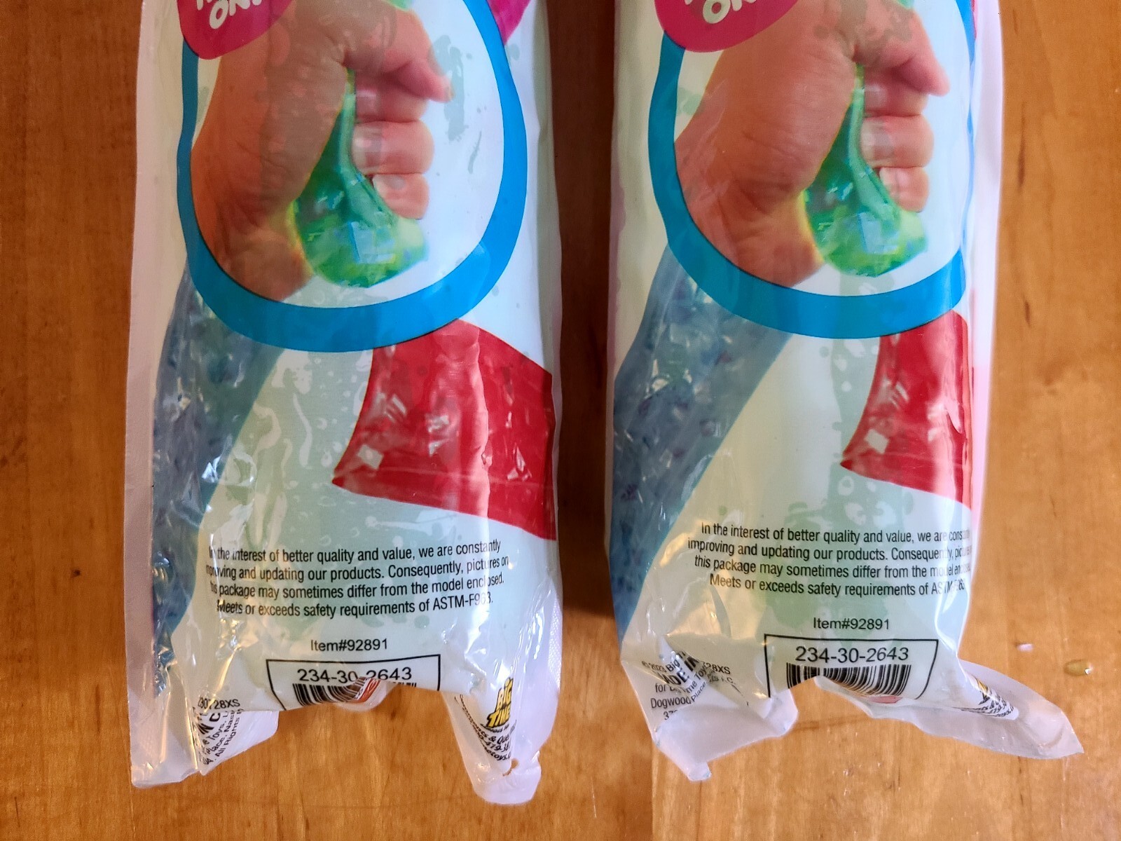 Big Time Toys Jumbo Water Tube Fidget/Sensory Toy Water Tubes Shiny Foil -2 Pack