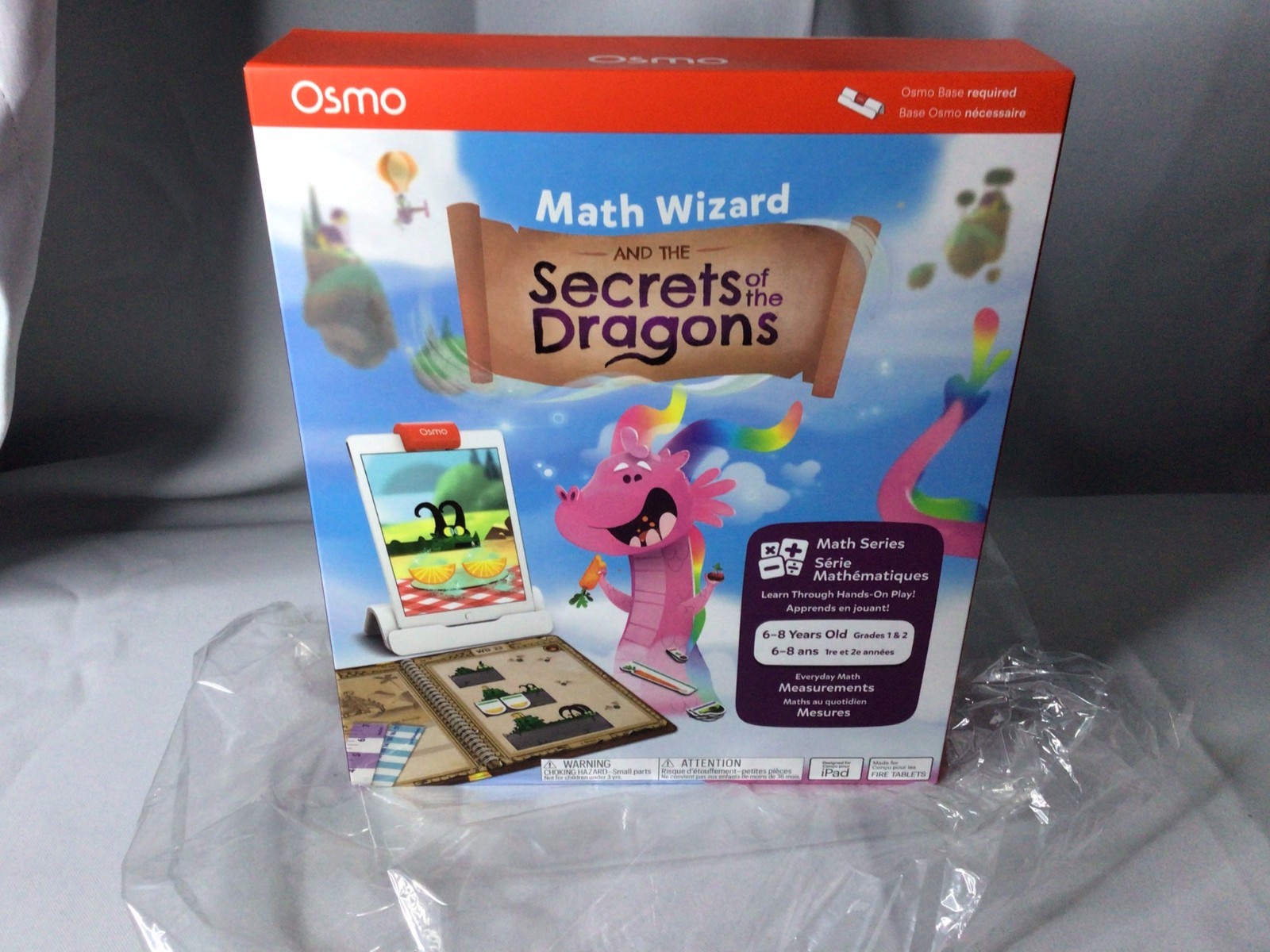 Osmo Math Wizard and the Secrets of the Dragons Grade 1 & 2 for iPad New Sealed