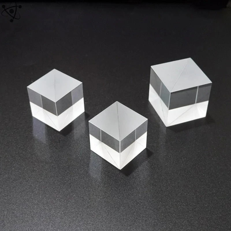 Cube Beam Splitter 20x20mm T:R 50:50 Metallic Coating
