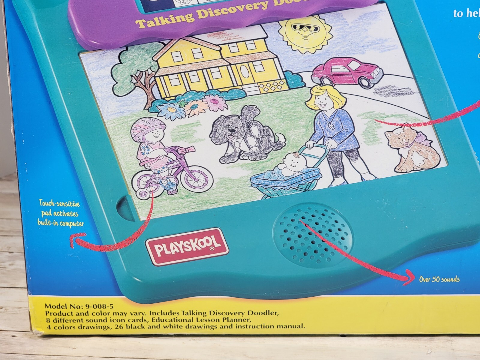 Vintage 1995 Playskool Talking Discovery Doodler Teaching Audio Drawing Pad NEW