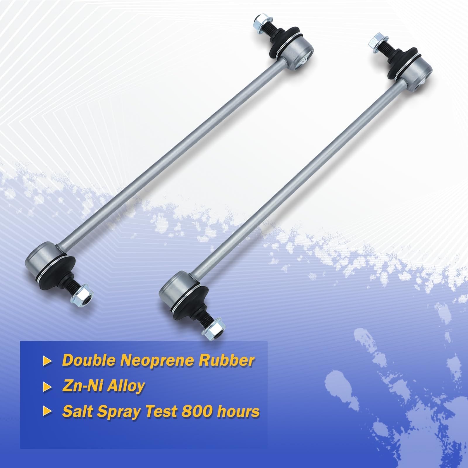 K80258 Zinc-Nickel Alloy Front Stabilizer Sway Bar End Link for Jeep Compass …