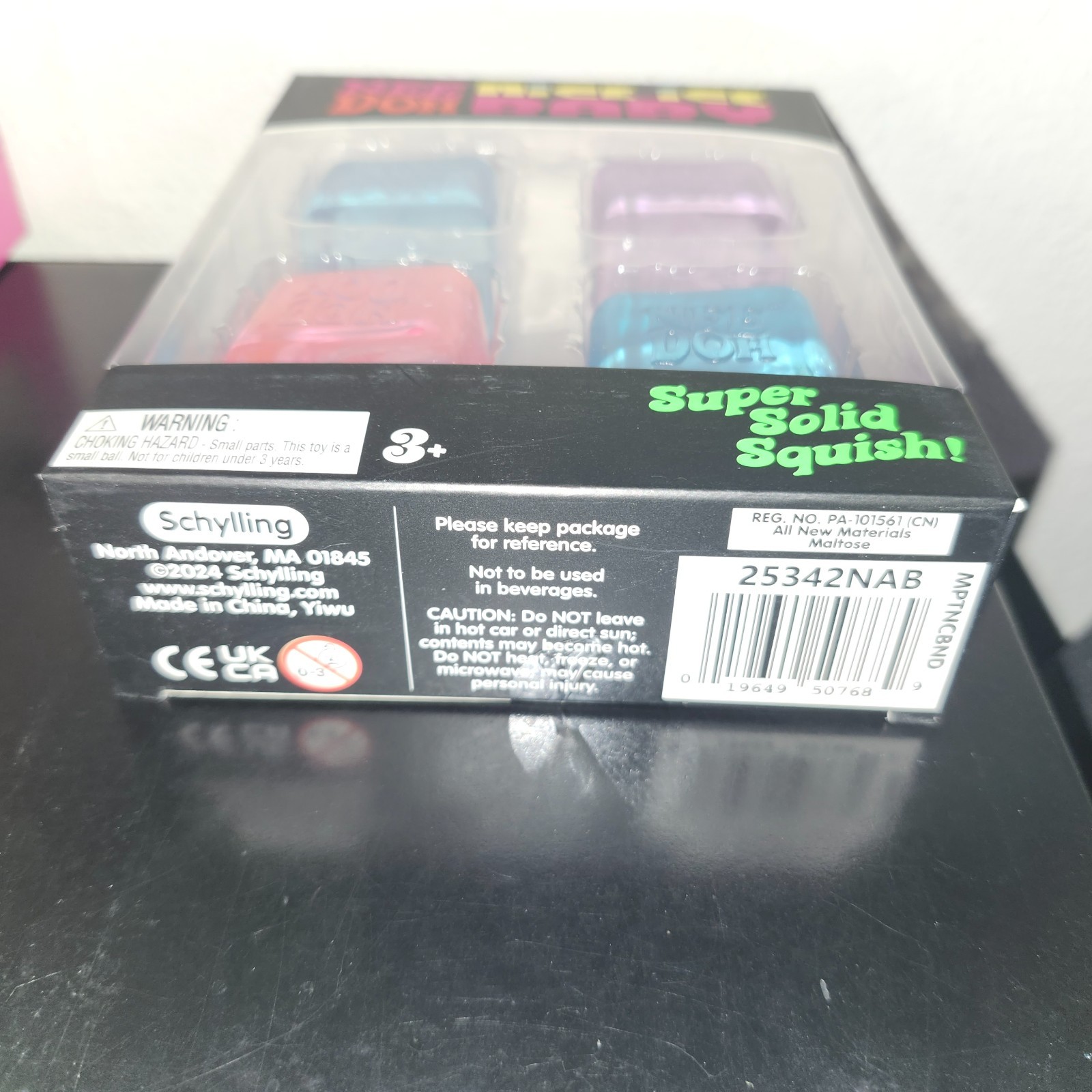 NeeDoh Nice Ice Baby 4 pack Nee Doh Mini Nice Cubes Pink Blue Purple NEW SEALED