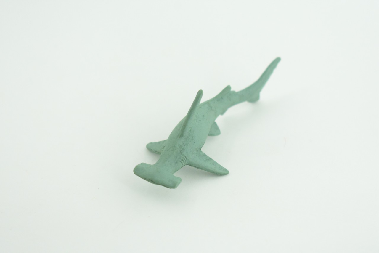Toy Green Hammerhead Shark, Realistic, Model, Toys, Gift, 3 Inches CWG51 B197