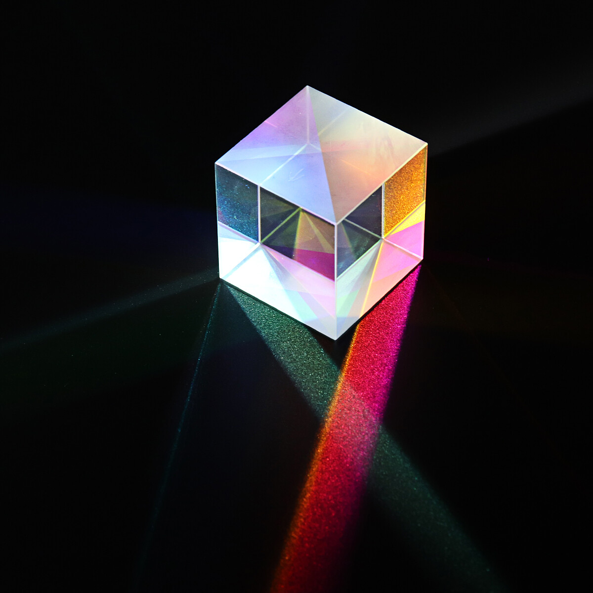 35mm Beam Combiner Light Splitter Dichroic Mirror Lens Cube Prism Optical Glass