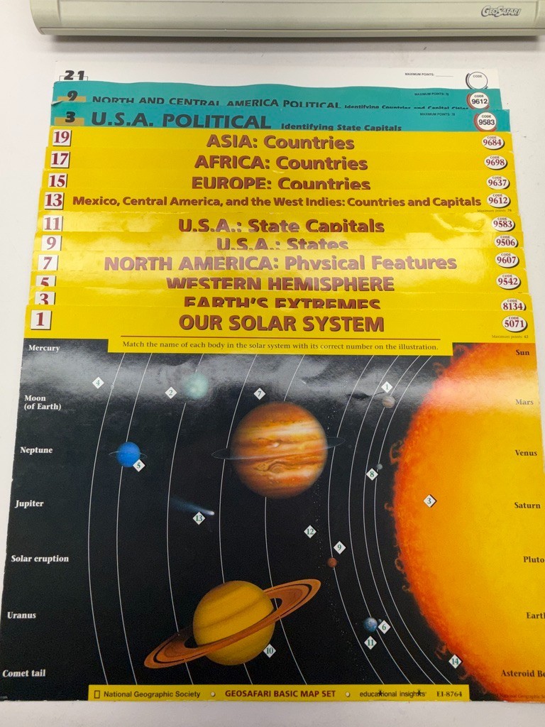 Vintage GeoSafari Geo Safari EI-8700 Electronic Learning Game W/Lessons