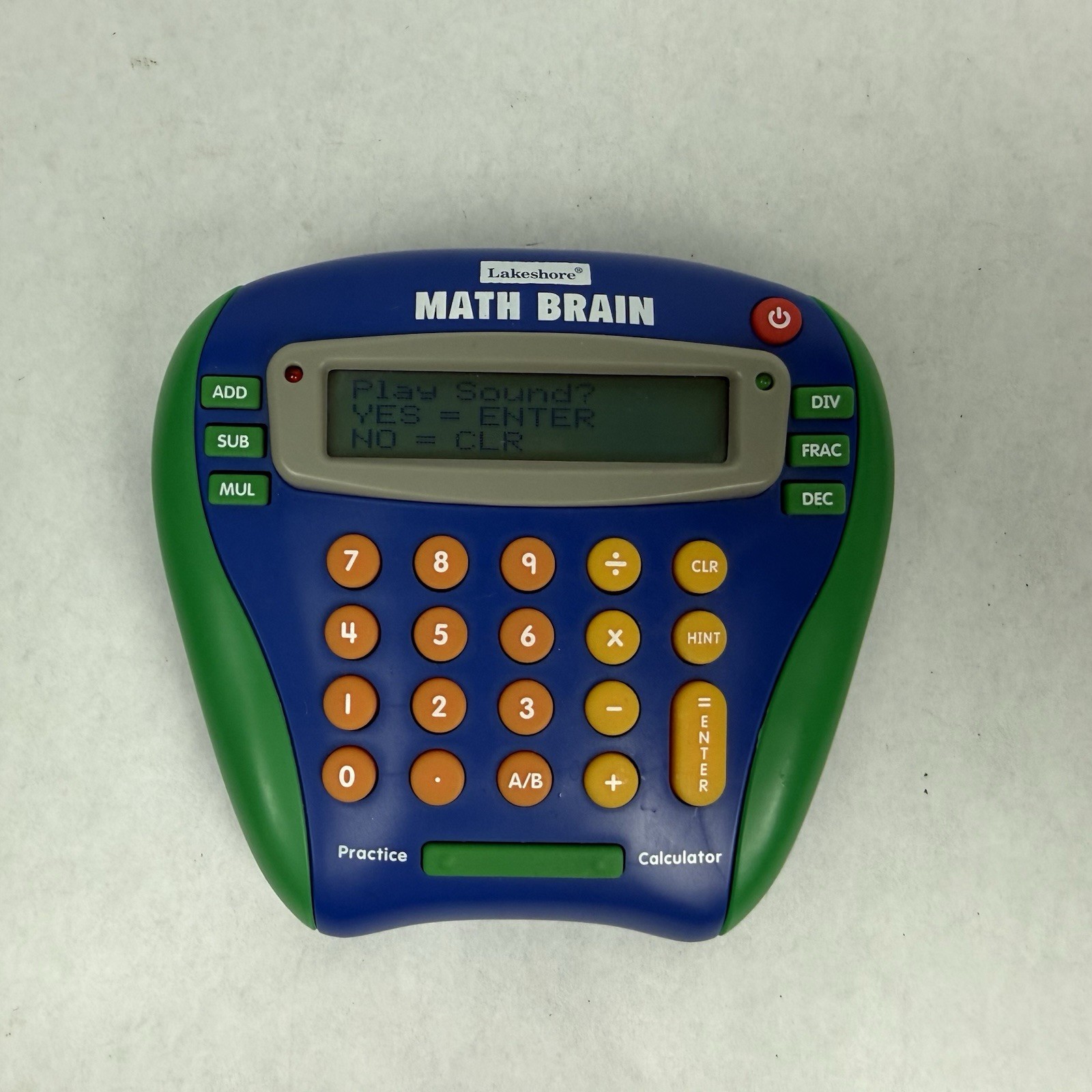 Vintage Lakeshore Math Brain Calculator & Learning Game, Tested And Working!