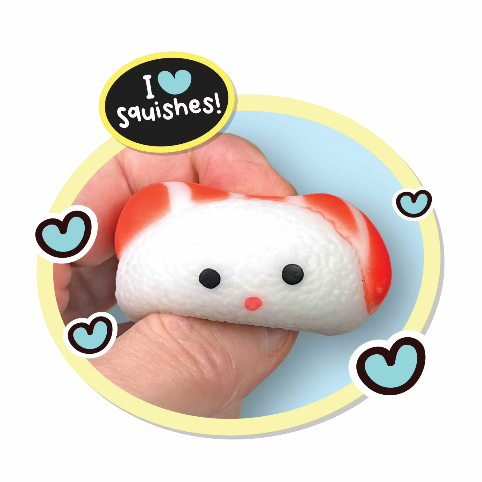 Ja-Ru Kawaii Cutie Sushi Puffs Stretchy Squishy Sensory Toy 2 Pack