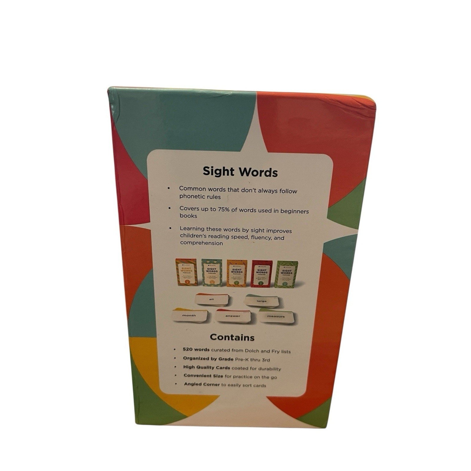 Think Tank Scholar 520 Sight Words Flash Cards Grades PK To Grade 3 COMPLETE