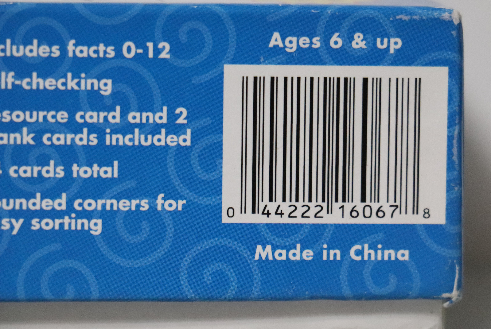 Carson-Dellosa Addition 0-12 Flash Cards Ages 6+ Self-Checking Design CD-3928