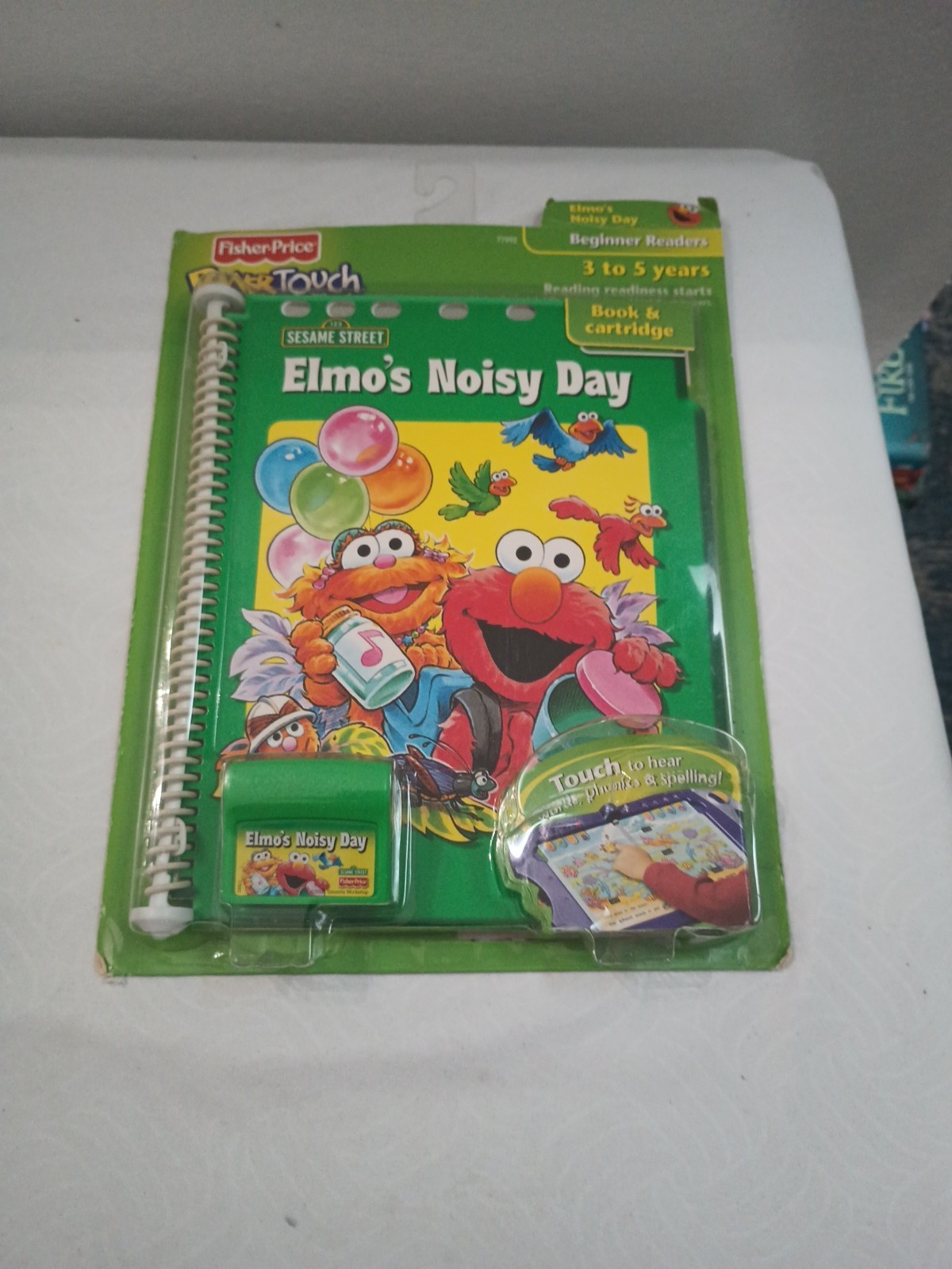 3 Fisher-Price Power Touch Books & Cartridges Elmo & Science Grade 3-6 up.