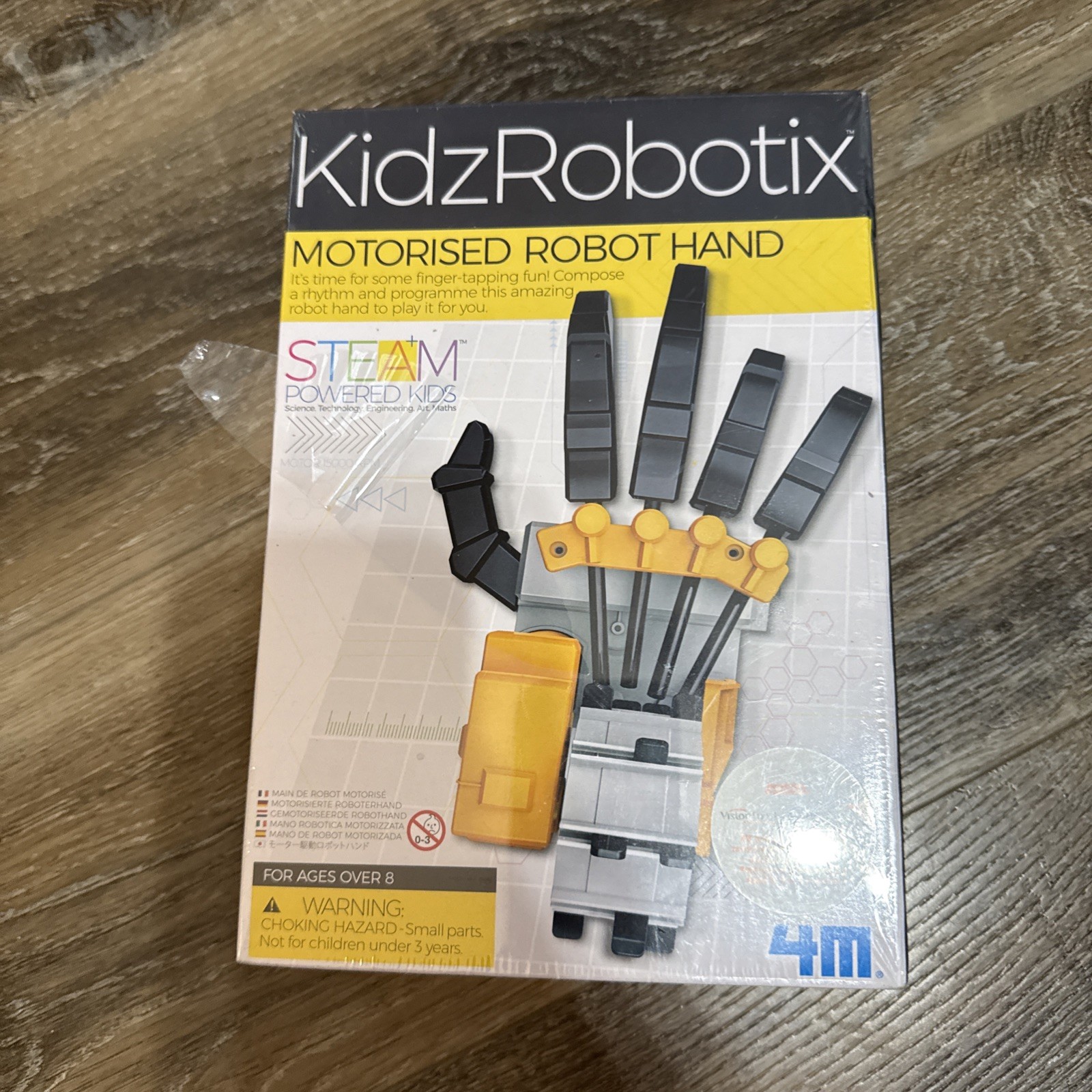 New KidzRobotix Motorized Robot Hand STEAM Powered Kids 4M Kids Building Toy
