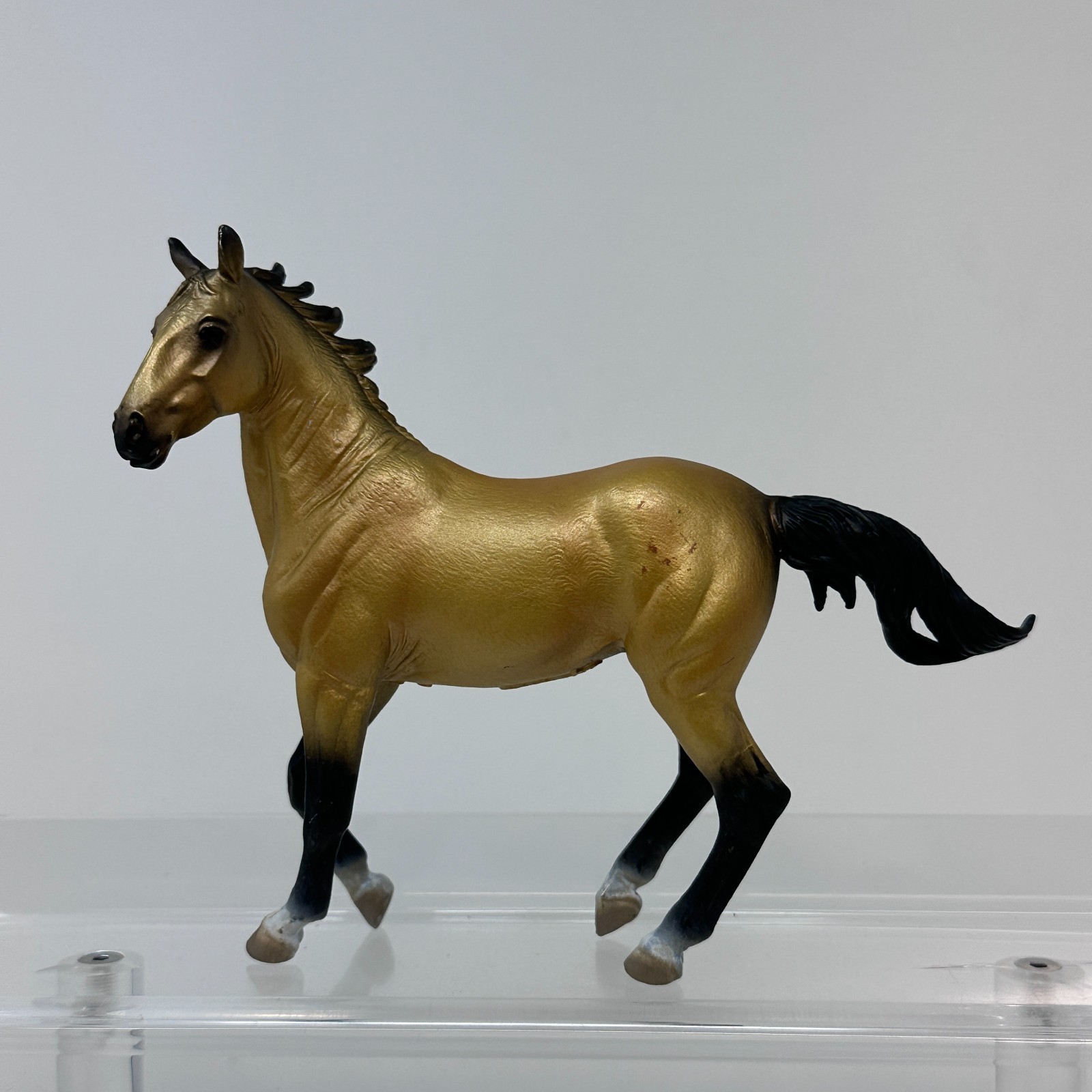 CollectA Akhal Teke Mare Figure Buckskin Horse Pony Stallion Figurine 6.5″ 2013