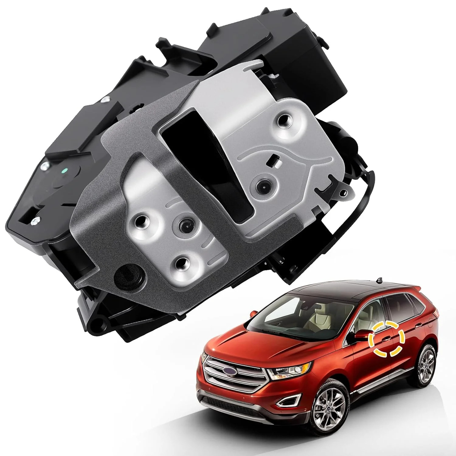 Front Left Driver Side Door Latch Lock Actuator Fit for Ford Edge 2015-2016, Esc