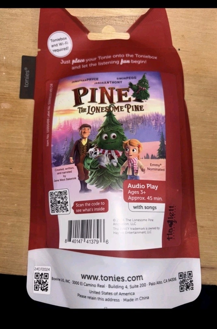 Tonies Piney The Lonesome Pine Audio Character For The Toniebox NEW SEALED