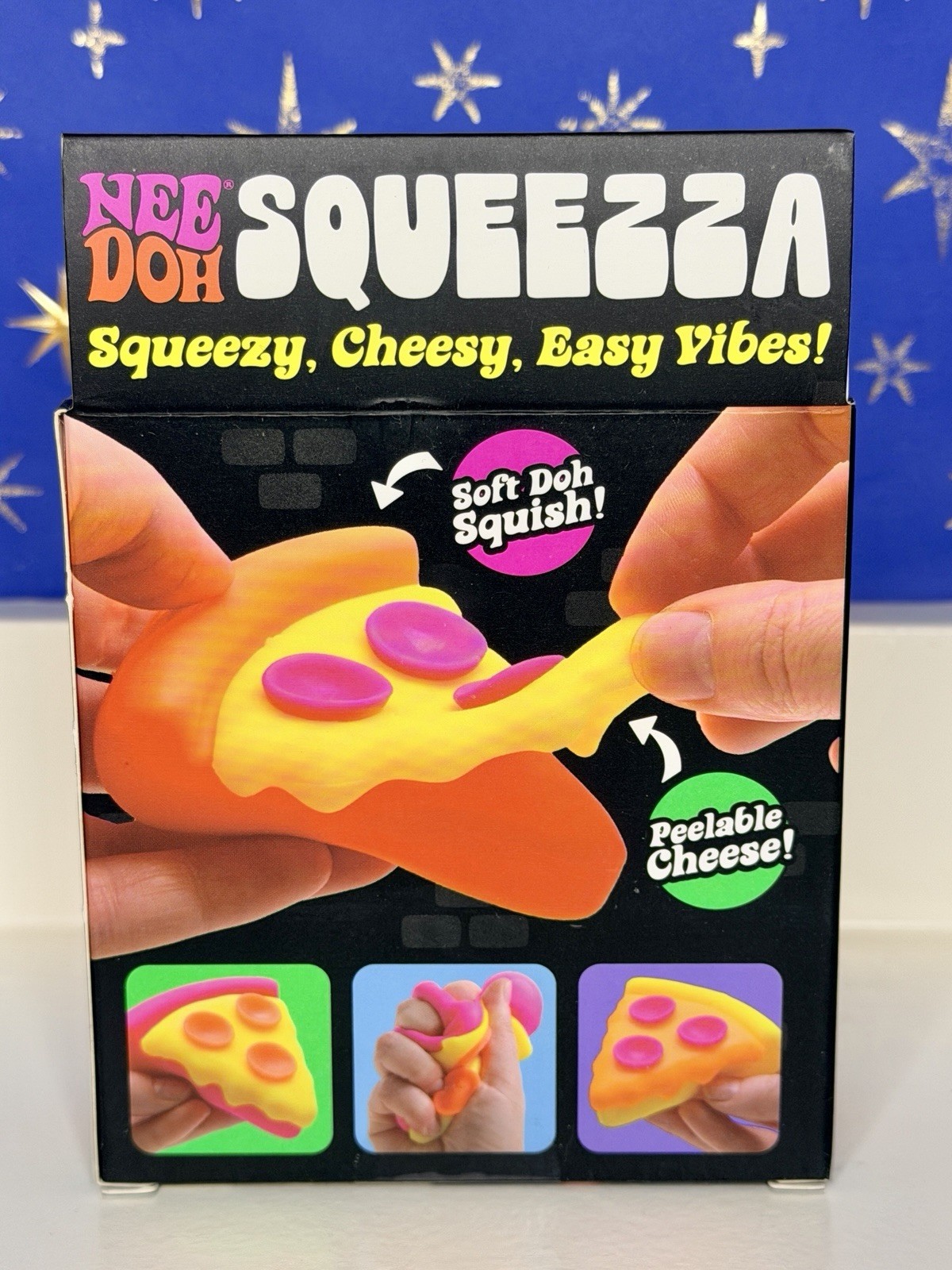 Genuine Schylling NeeDoh Squeezza Pizza Nee Doh Fidget Toy YELLOW CRUST 🍕 🔥