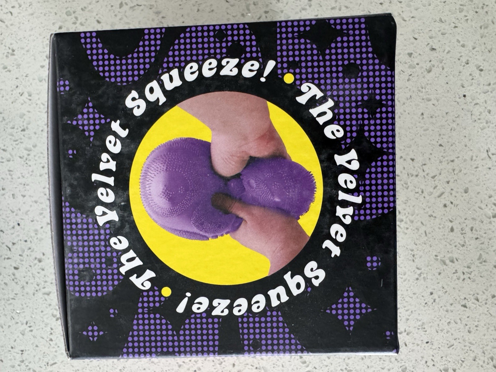 NeeDoh Super Fuzz Ball XL Velvet Squeeze Purple Fuzzball Squeeze Stress Ball NEW