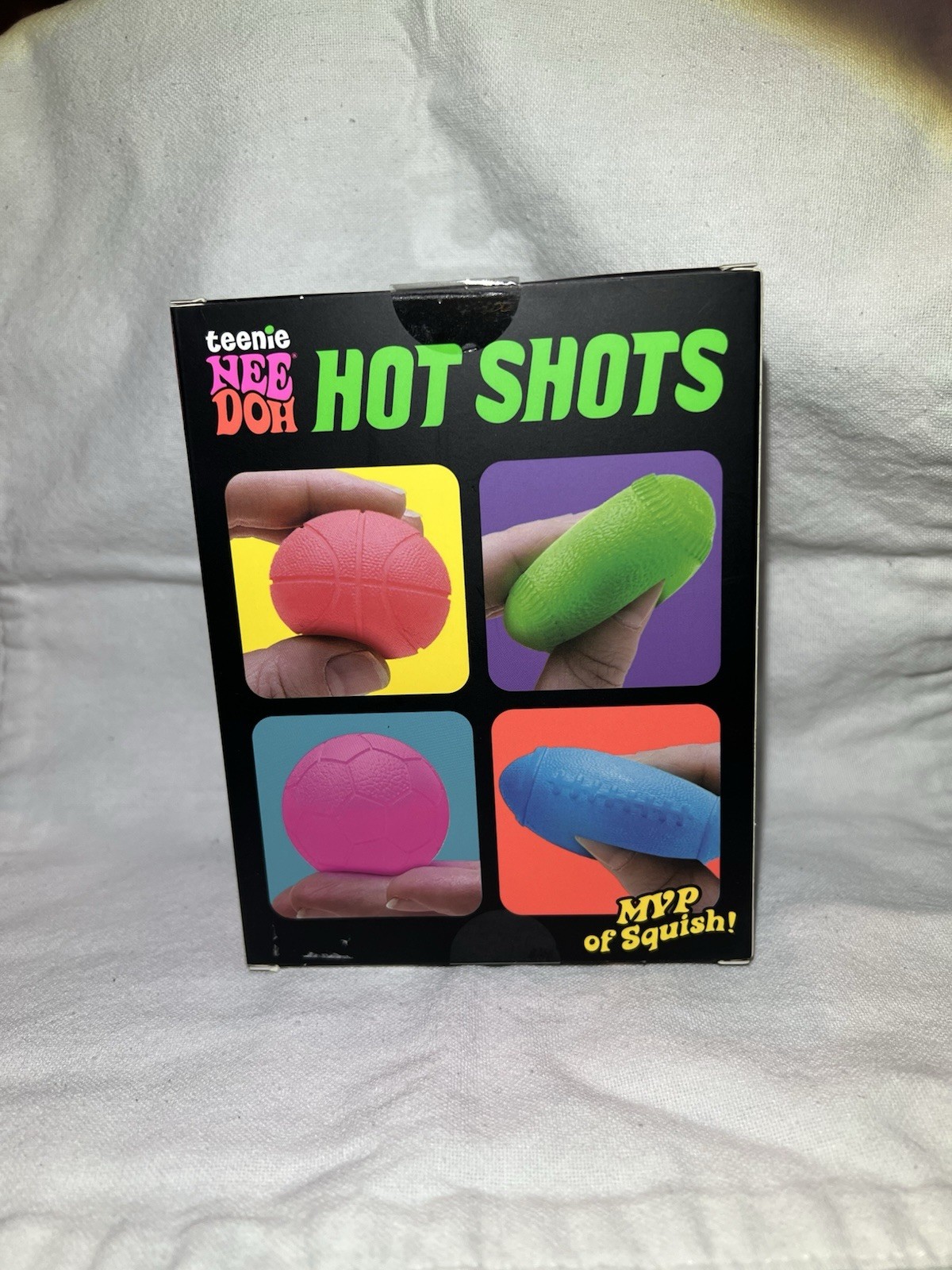 Schylling Teenie NeeDoh Hot Shots Squeeze Toy Set 4-Pack, Multicolor 2024