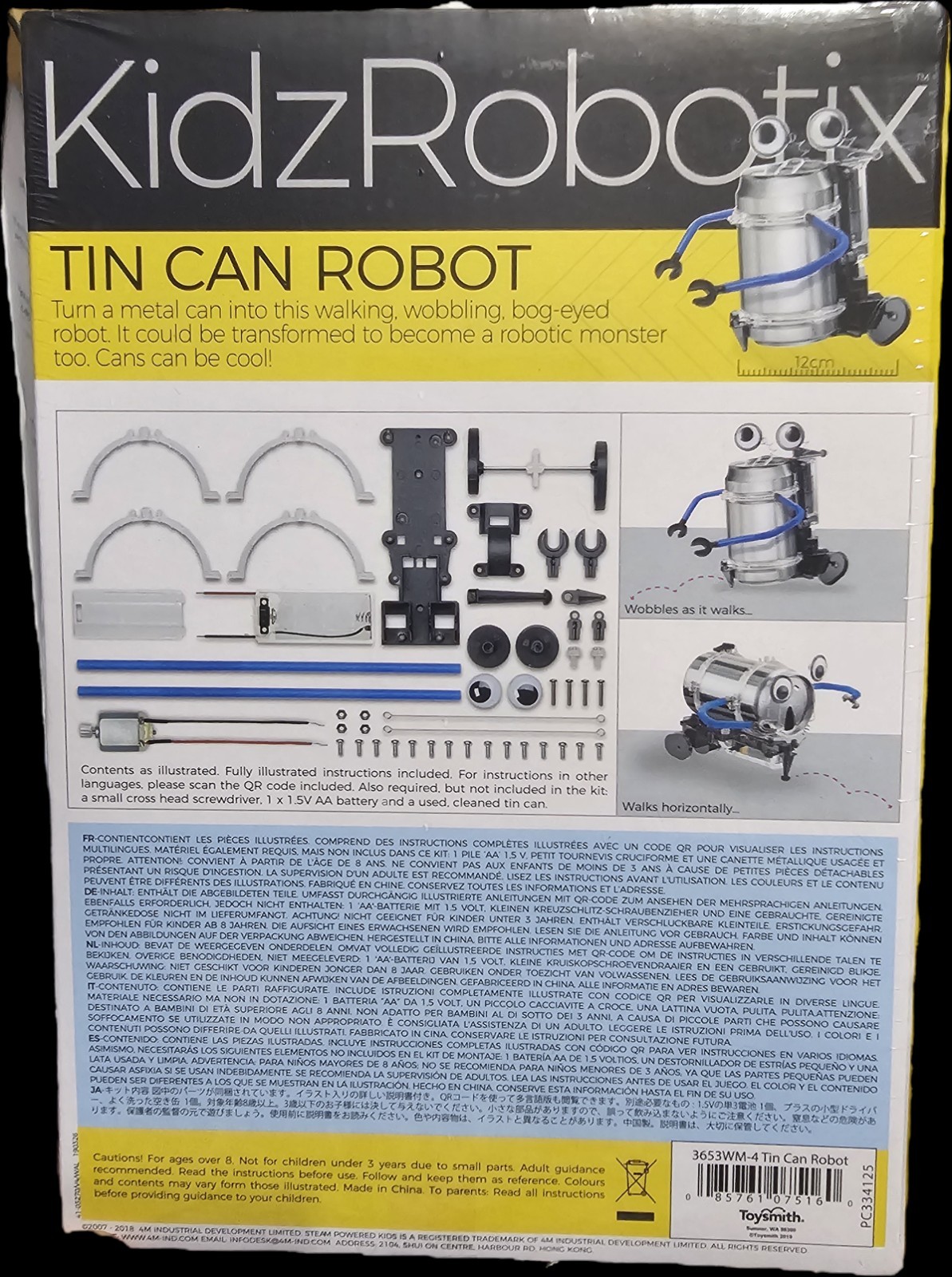 Kidz Robotix Tin Can Robot Model Kit 8+