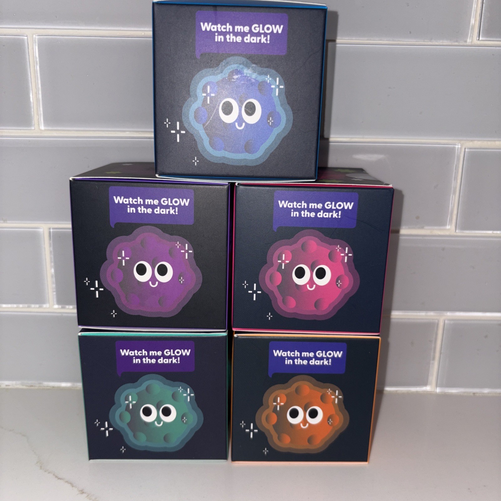 J’Adore Glow Squish Squishy Squeeze Toy Balls New Viral Age 3+ Lot of 5