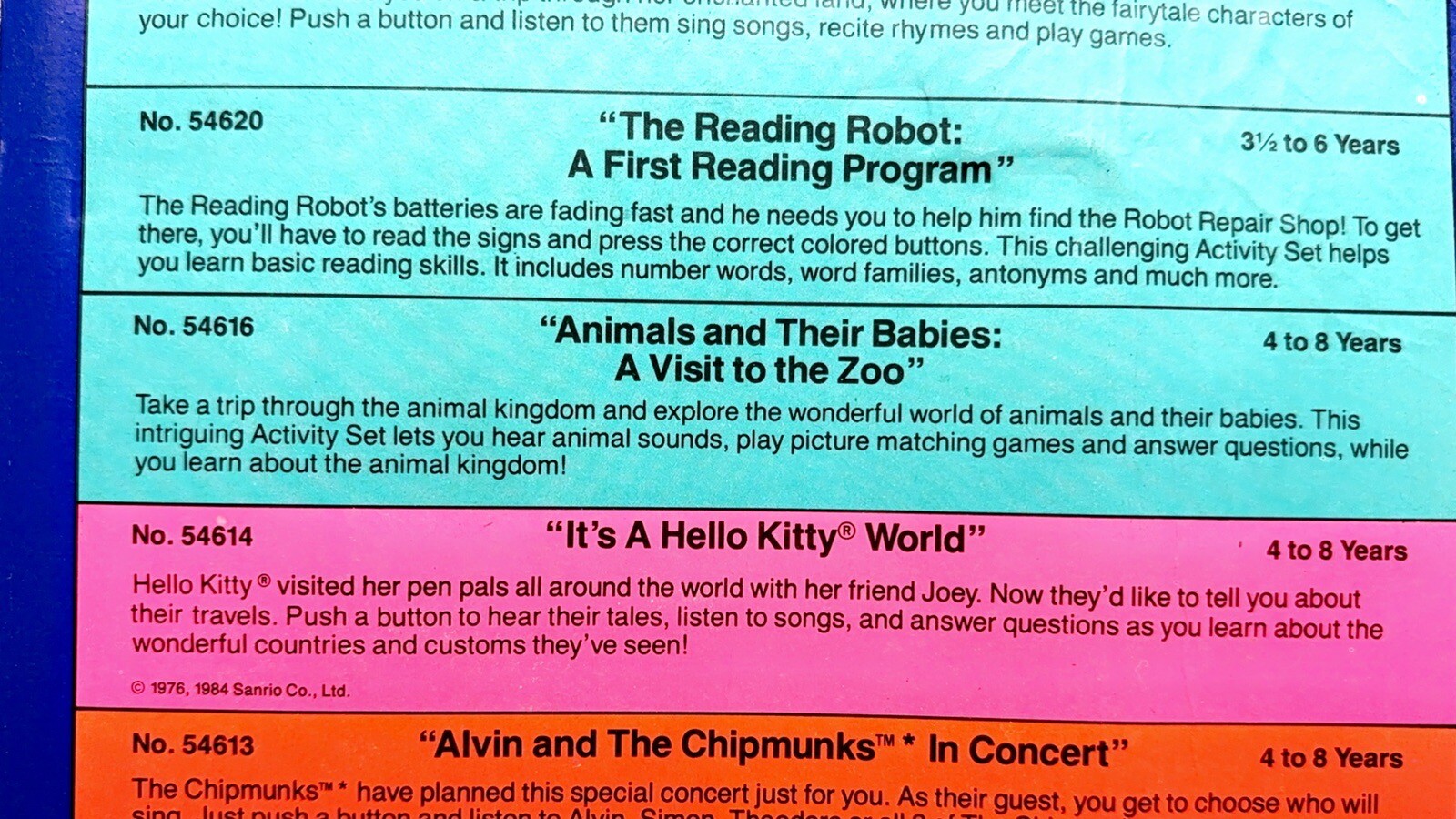1984 Playskool Talk ‘N Play Book and Cassette – Animals and their Babies VTG NEW