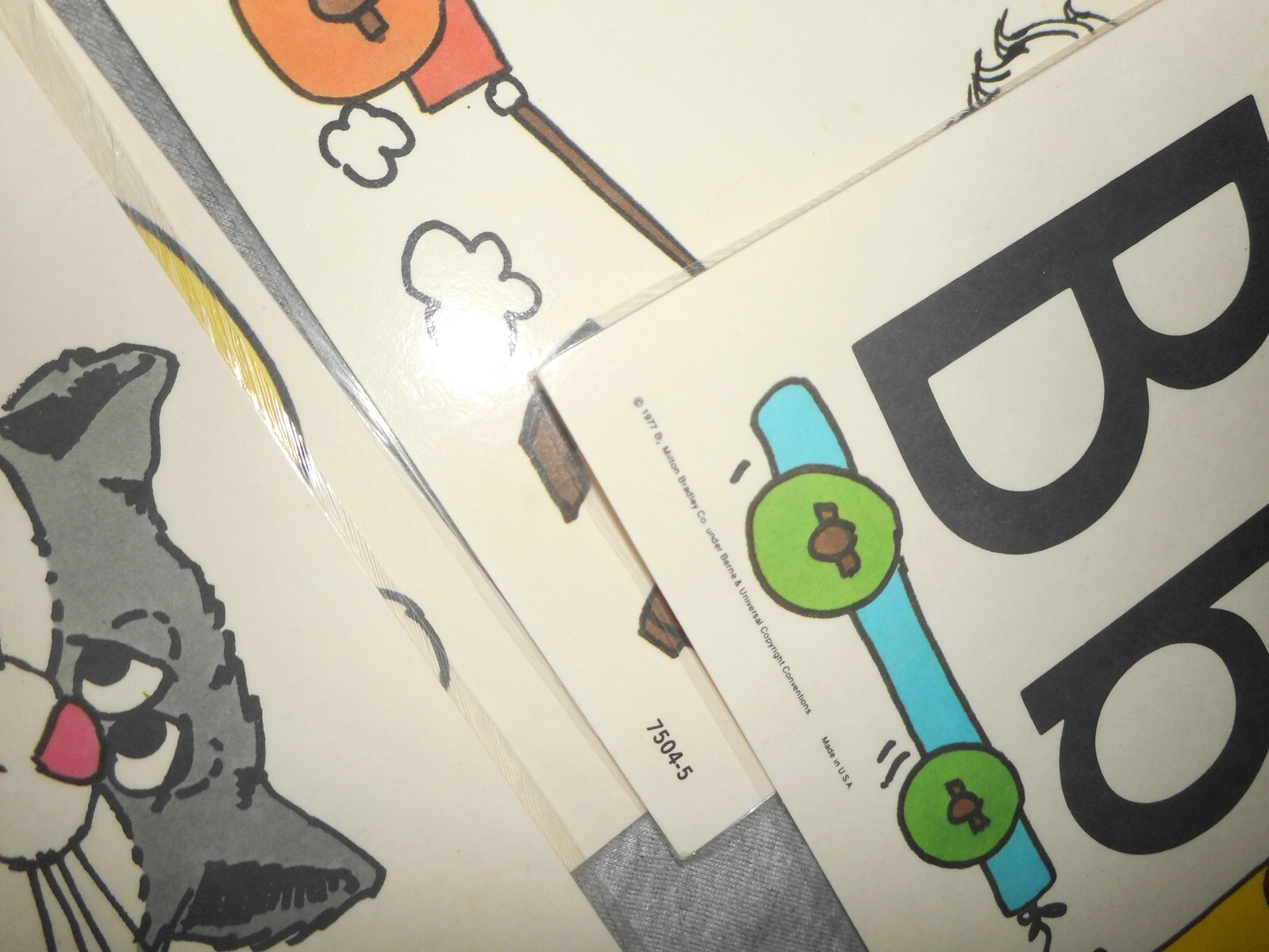 Vintage 1977 Milton Bradley Alphabet Poster Cards Electric Company Set USA MADE