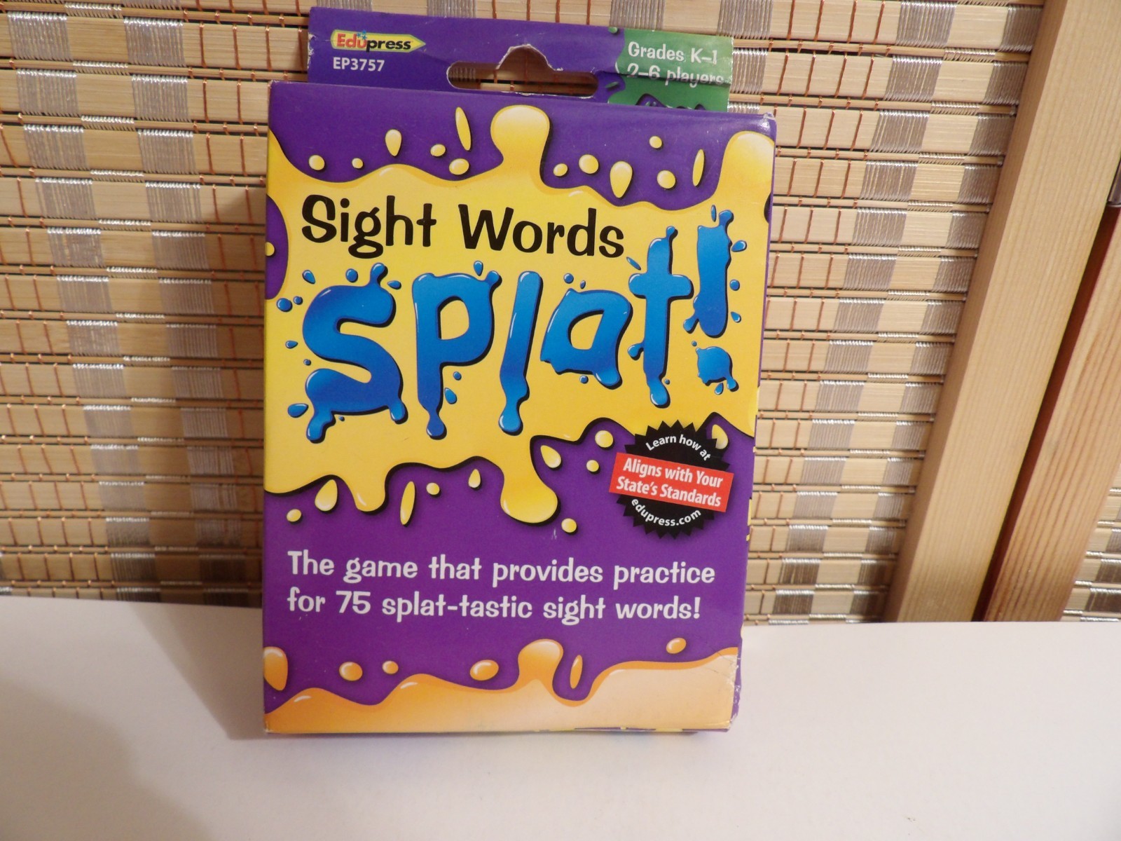 Edupress Sight Words Splat Game, Grades K-1, 2-6 Players