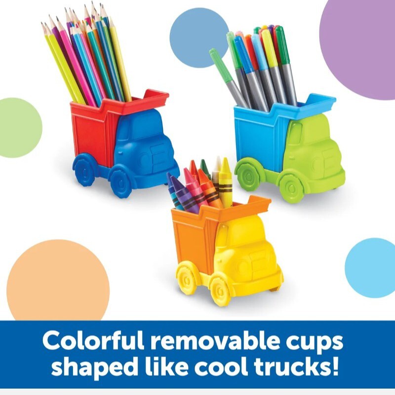 Learning Resources Create-a-Space Kiddy Center Trucks – Arts and Craft Organizer