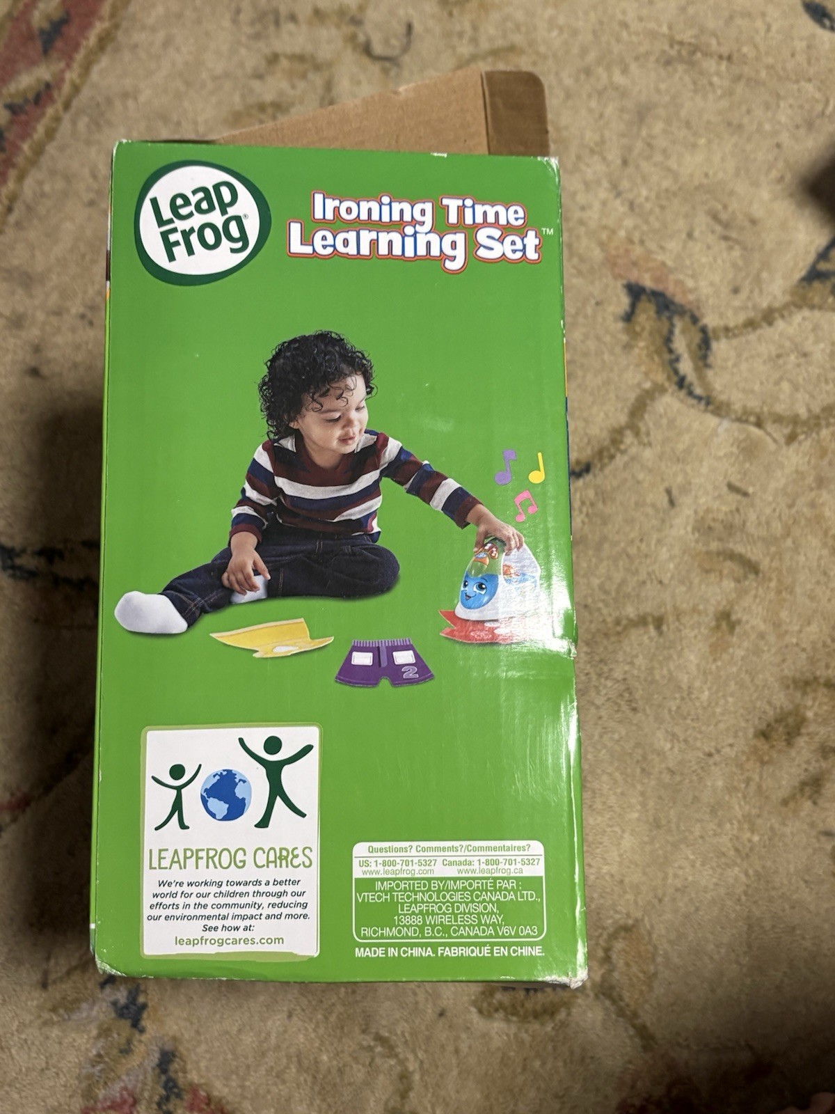 New LEAPFROG Ironing Time Learning Set – Motion-Sensing Play Toy 18mo+ See Desc