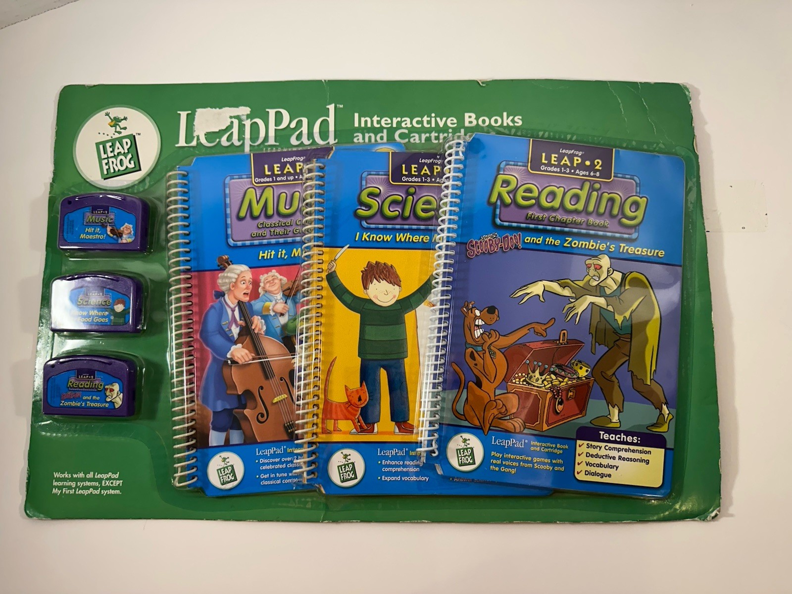 Leap Frog LeapPad 3 Interactive Books Cartridges LEAP 2 Grades 1 And Up Ages 6-8