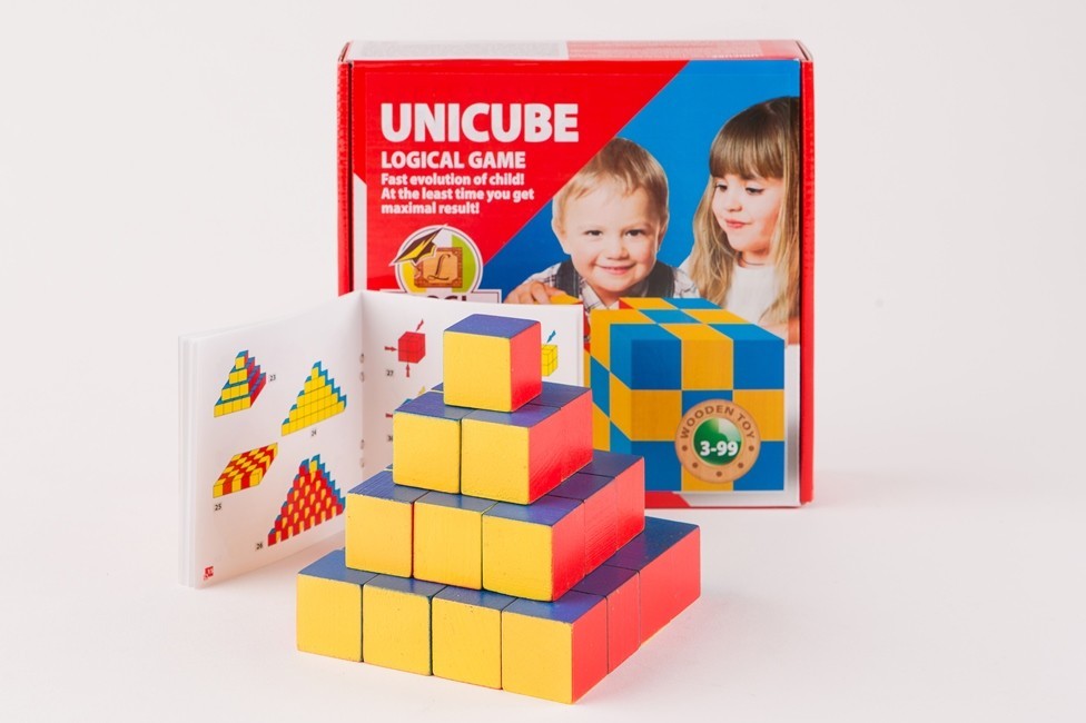 Wooden cubes UNICUBE learning toys training kids wooden educational toys