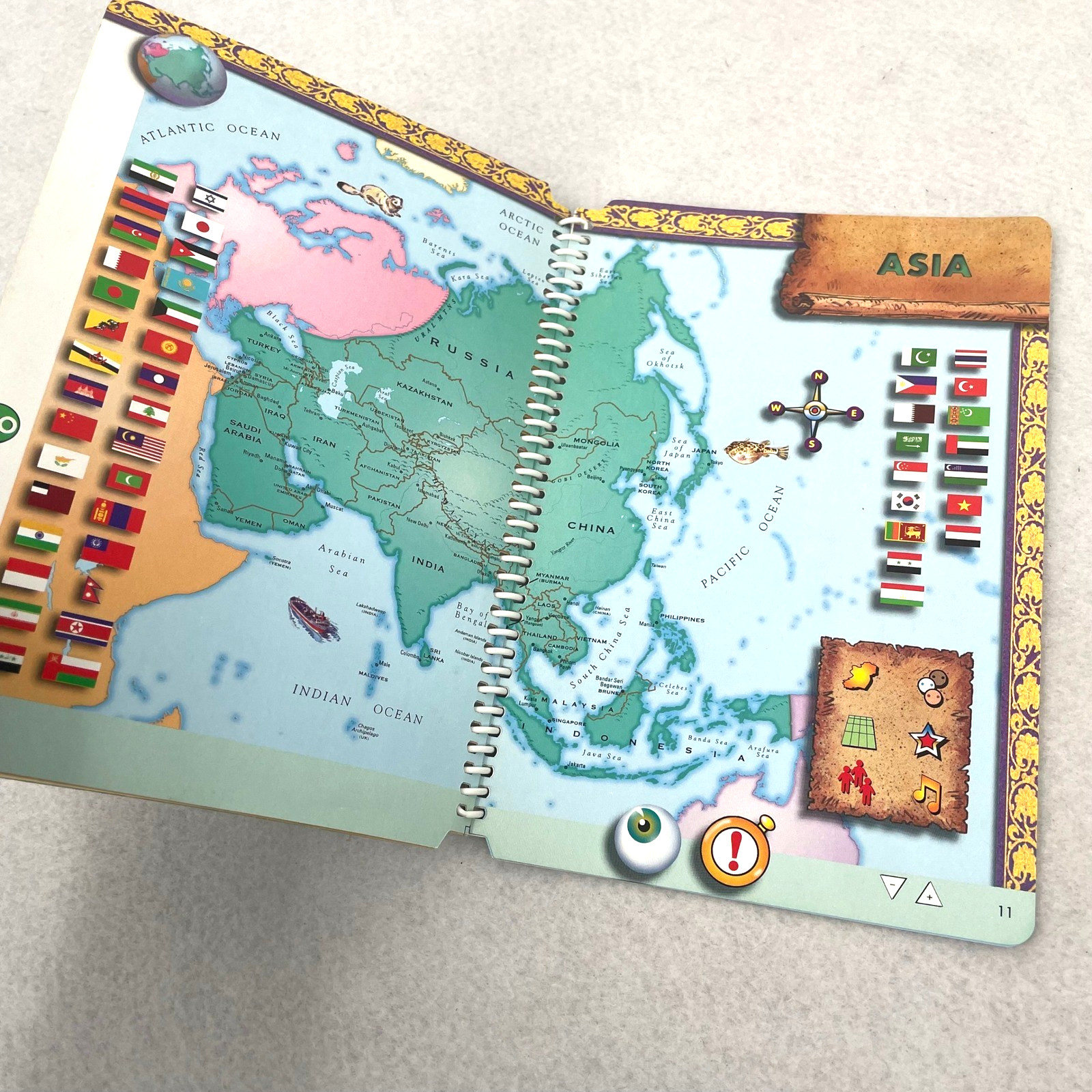 LeapFrog LeapPad Geography The Seven Continents Book Cartridge Leap 3 Ages 8-10