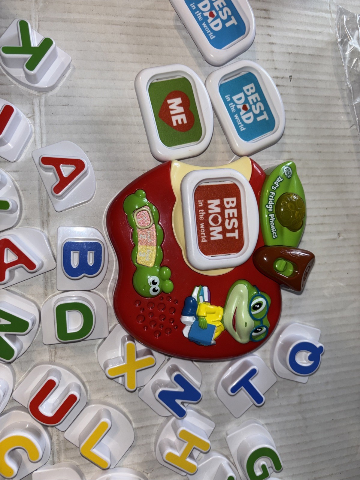 LeapFrog Tad’s Fridge Phonics Magnetic System—Complete Alphabet & Extras Works!