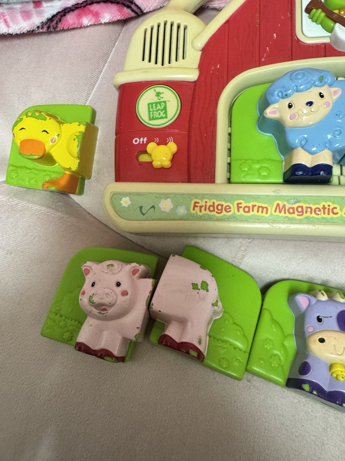 LeapFrog Fridge Farm Magnetic Animal Set missing 3 Pieces READ WORKS!