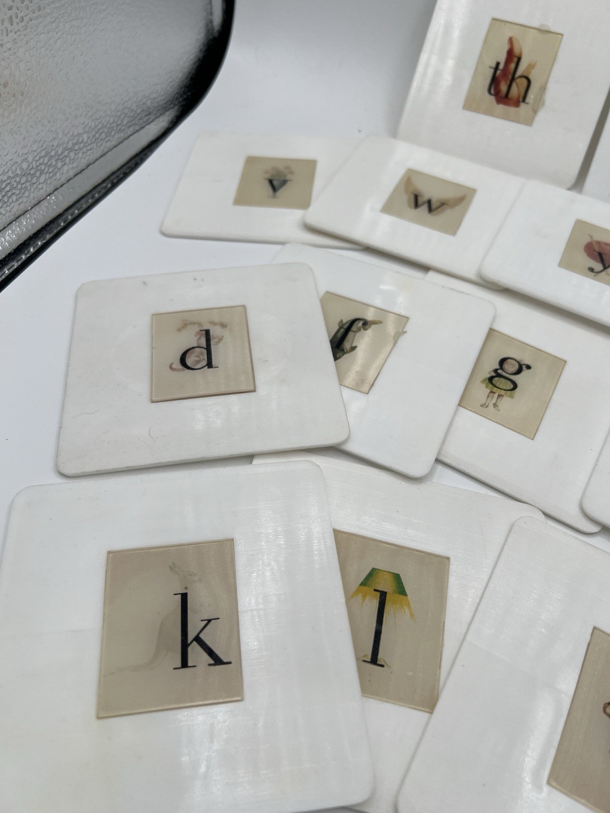 HOUGHTON MIFFLIN Part Set of Animated Alphabet Key Cards-Holographic Flash Cards