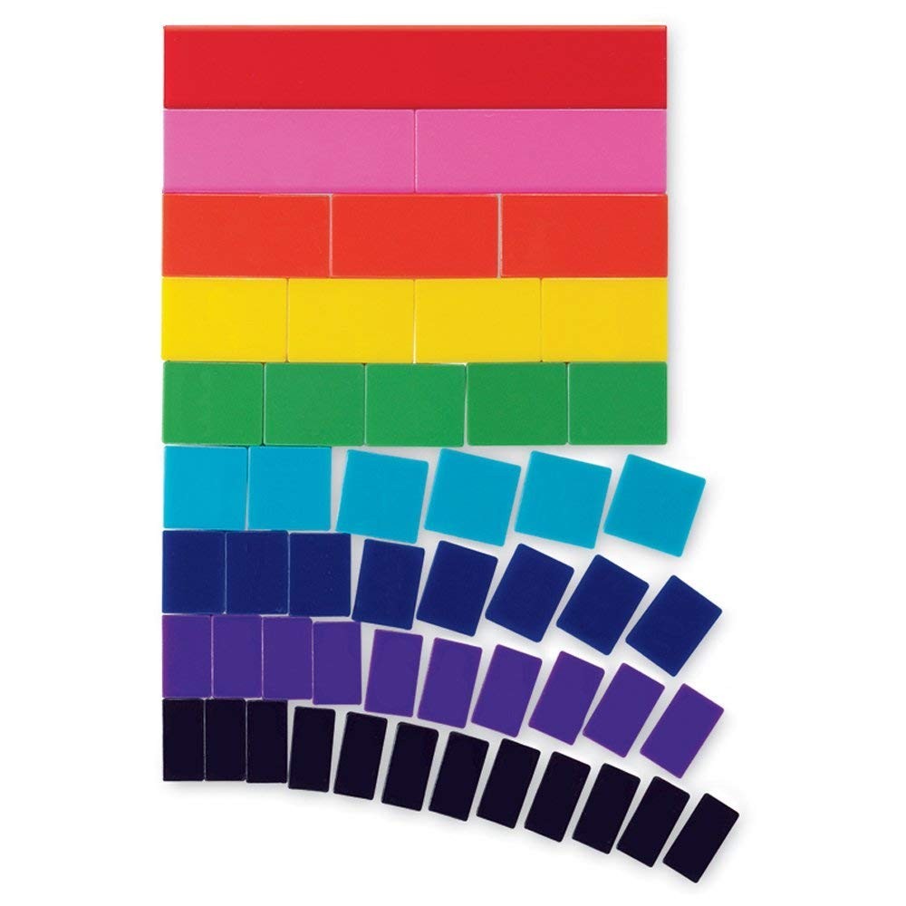 Durable Plastic Fraction Tiles for Hands-On Learning – Montessori 4th Grade Set
