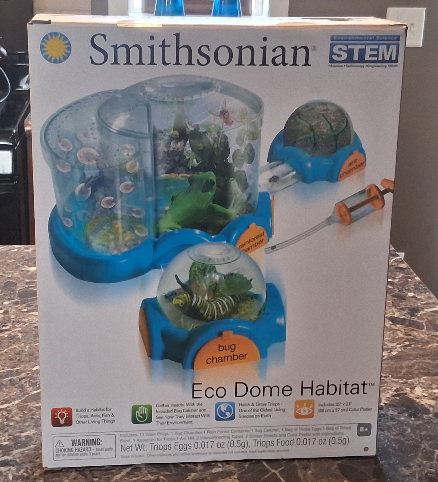 NEW FACTORY SEALED Smithsonian Eco Dome Habitat Bug Frog Home Science Stem RARE