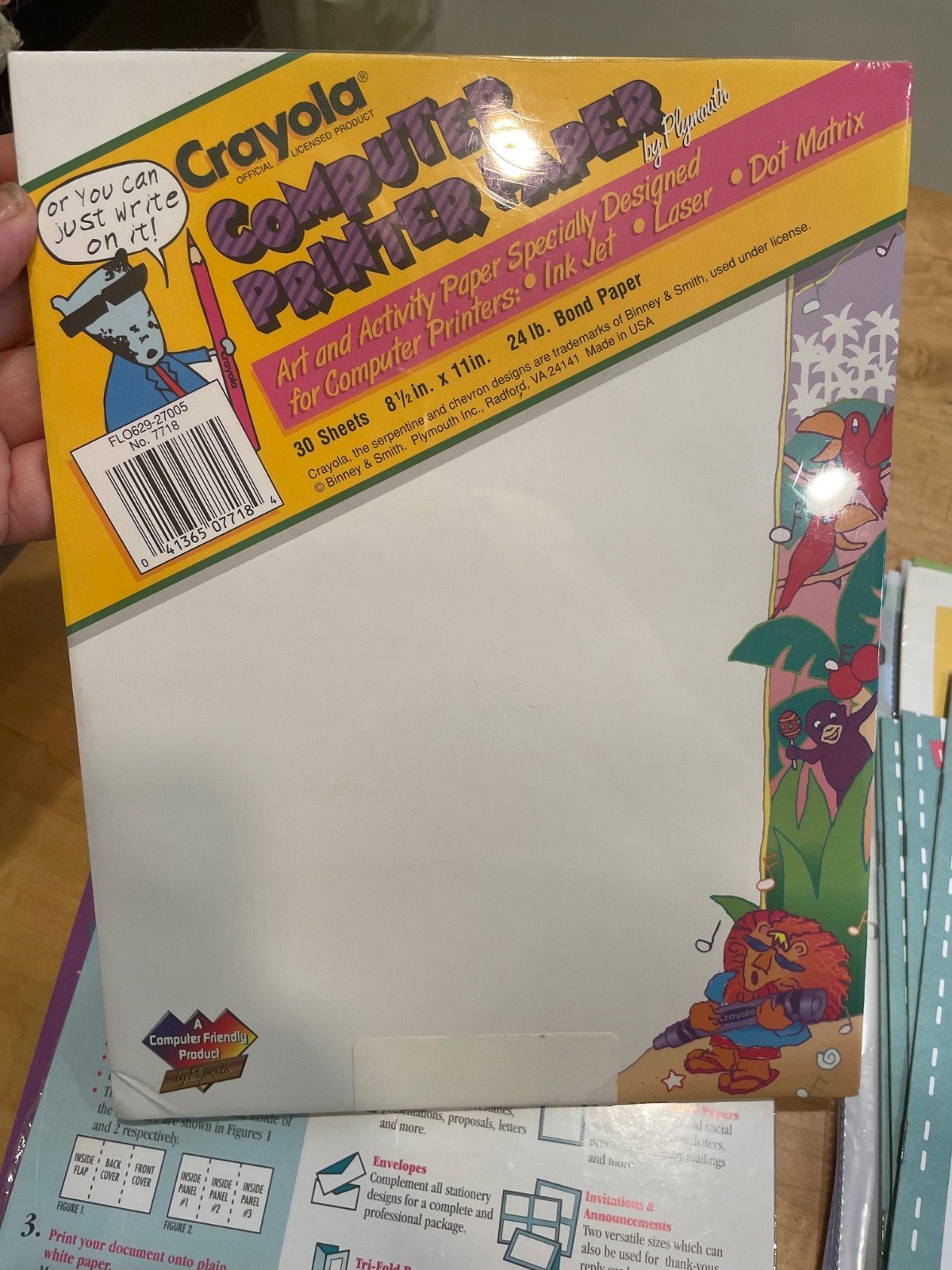 Ampad Crayola Lot Paper Stars Animals Fruit 8.5×11 Printer Copy 250 Sheets Tot