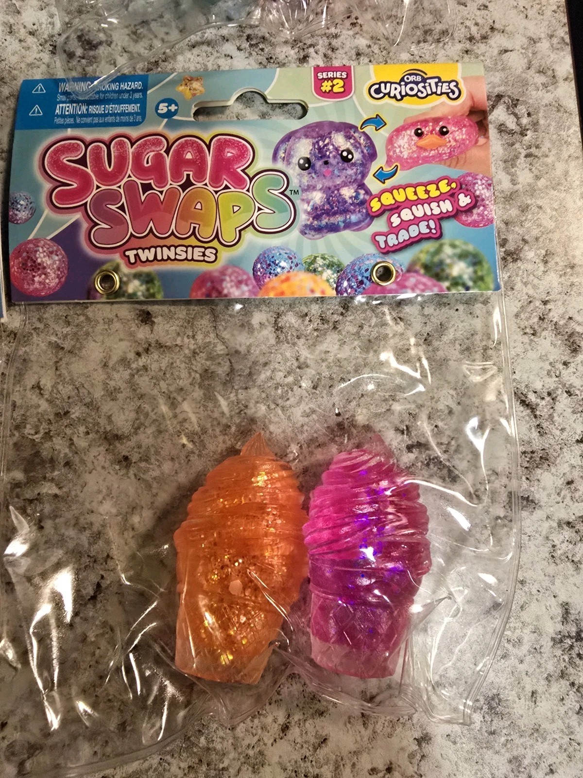 ORB Sugar Swaps Twinsies Lot Of 4. 2- Stawberrys, 1- Ice Cream And 1- Popsicle!