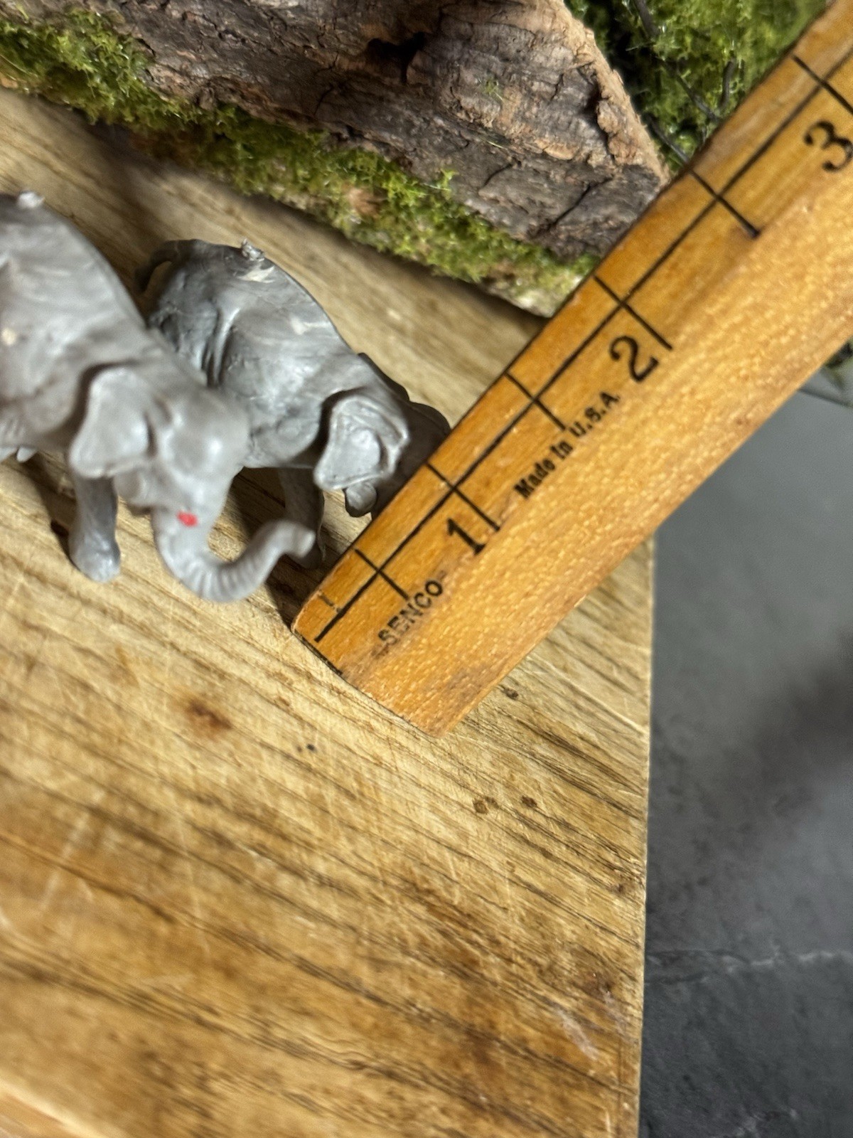 Miniature Dollhouse Toy Elephant Zoo Safari Circus Animal Figurine Plastic