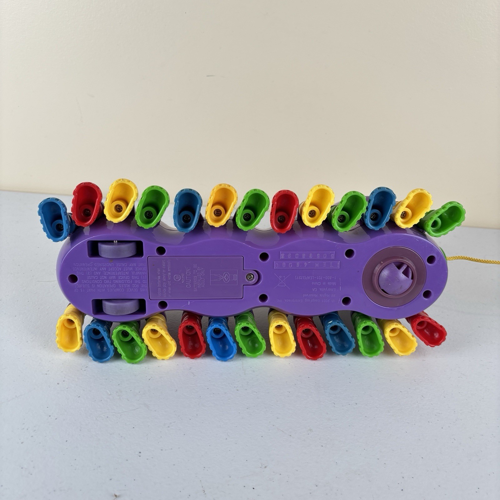 Leapfrog Alphabet Pal Purple Caterpillar Pull Toy Interactive Musical Tested