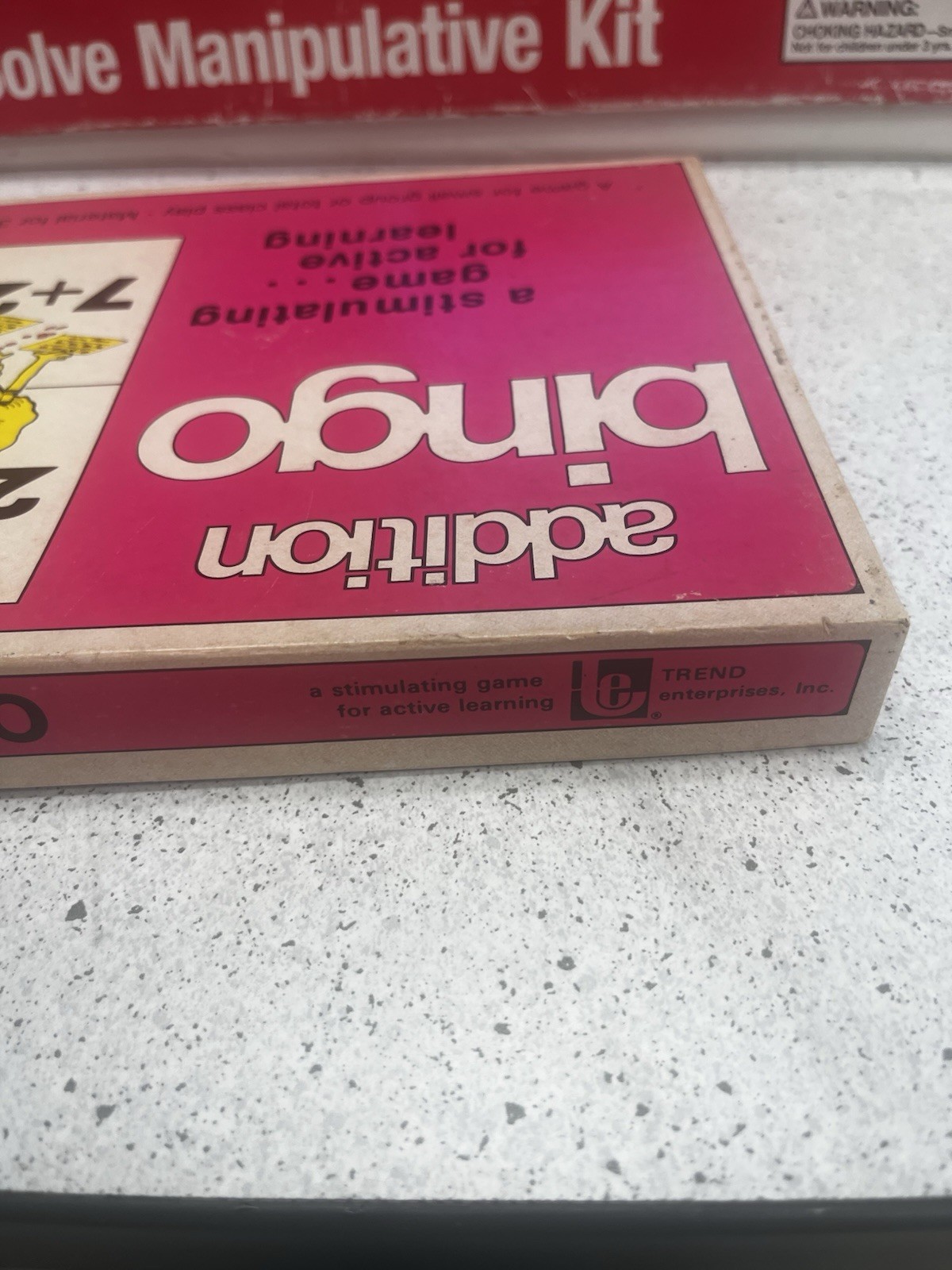 VTG 70s Addition Bingo Game 36 Players Educational Homeschool Learning