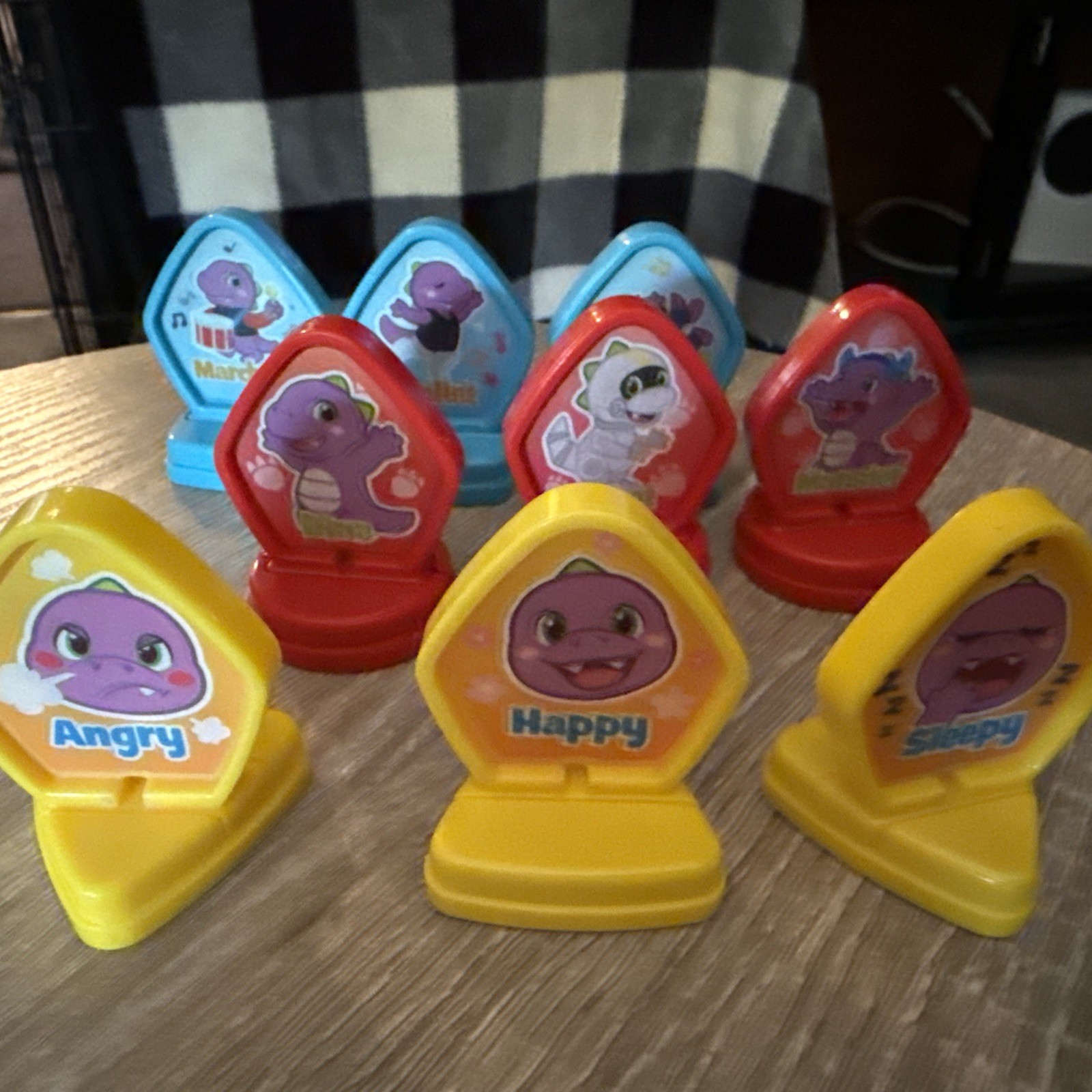 VTech Mix and Match-a-Saurus Replacement Pieces Parts Yellow Red Blue 9pc