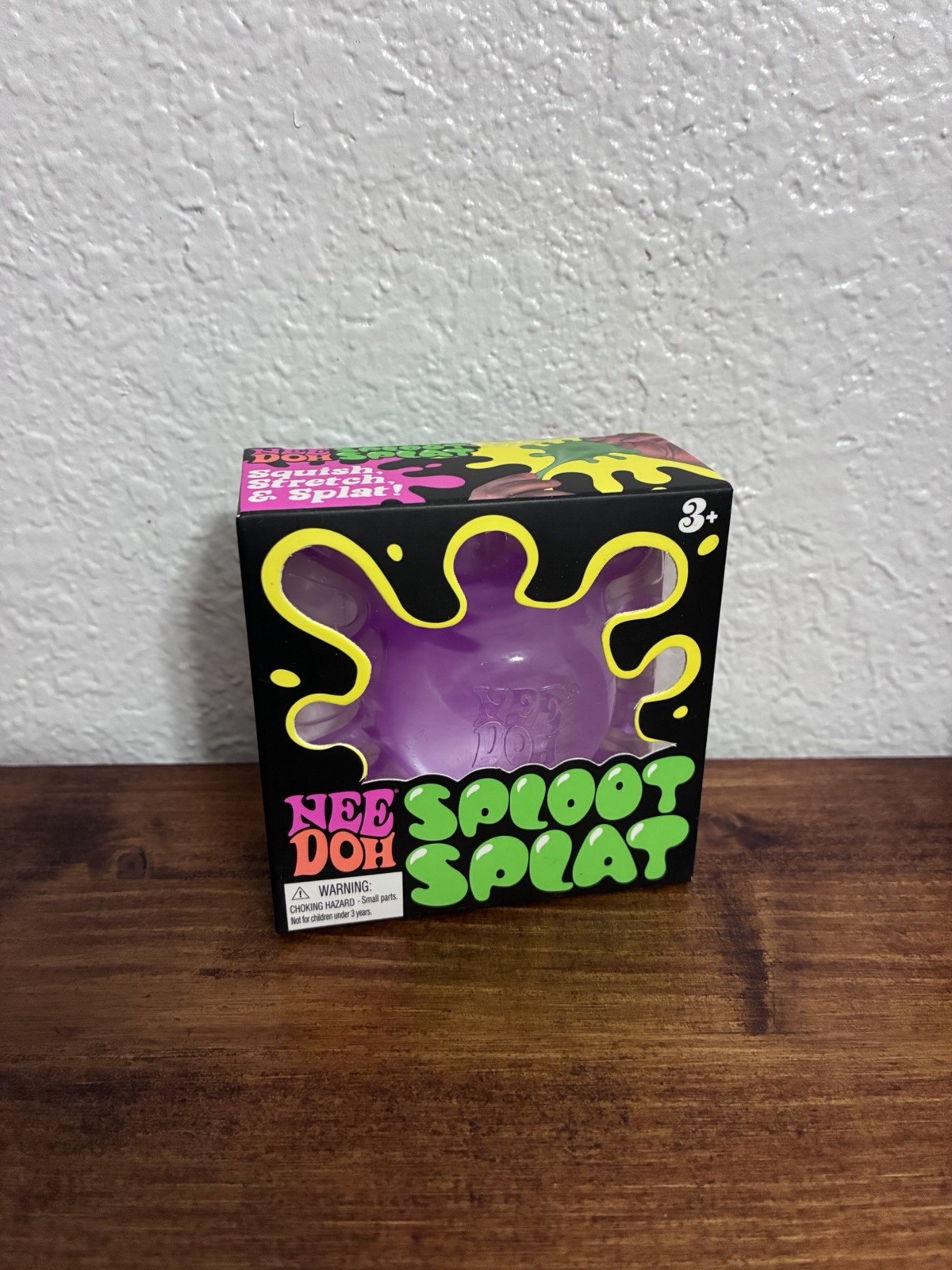 NeeDoh Sploot Splat Purple Squishy Sensory Fidget Toy New Sealed
