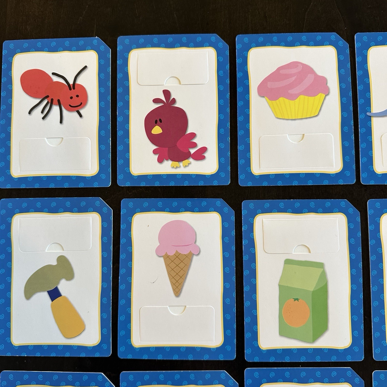 Vintage 2003 Blue Clues Flap Flash Cards With Flaps ABC My Alphabet Complete