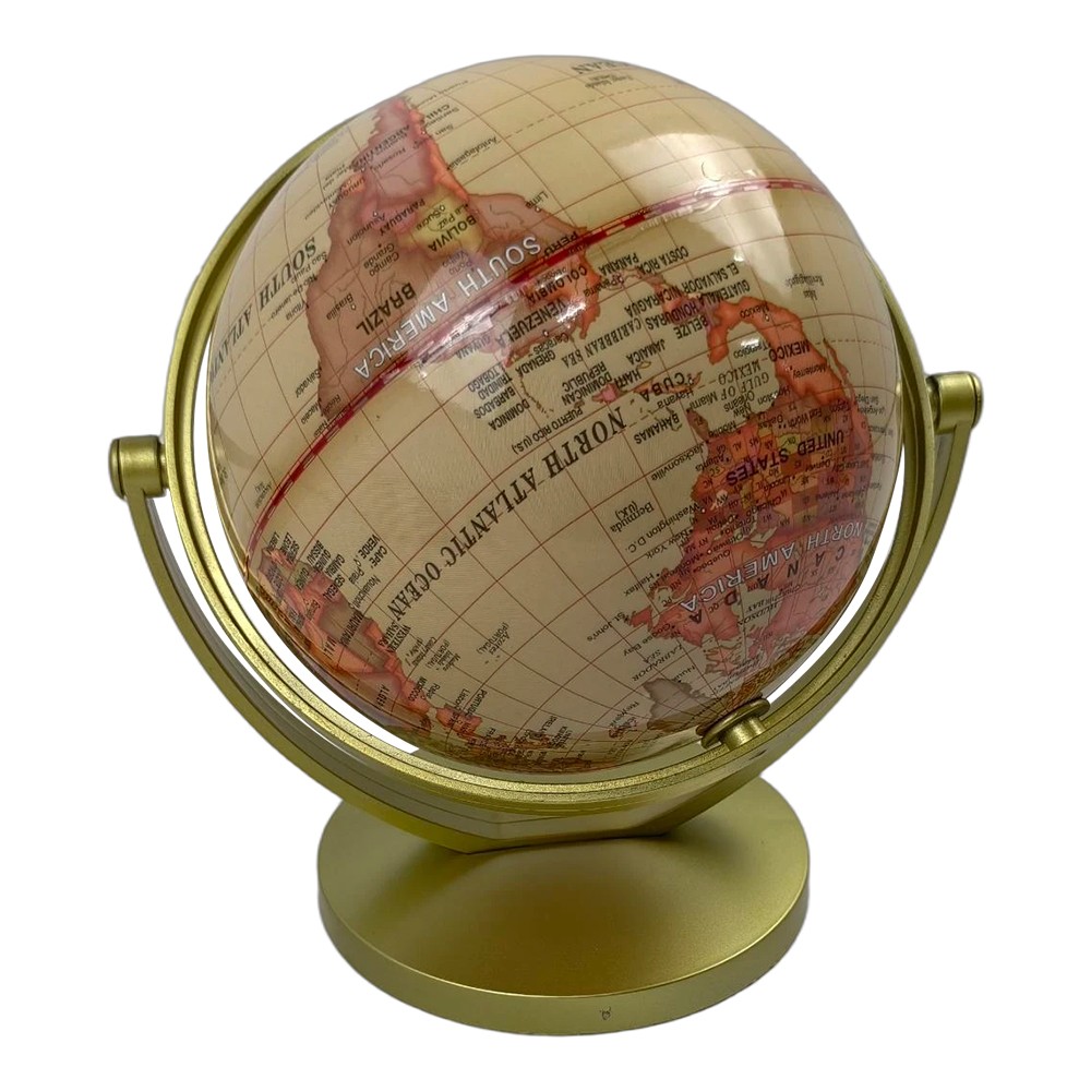720° Rotation Earth Globe World Map Geography Education Teaching Kid Room Decor